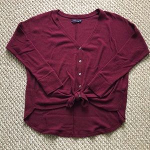 Abercrombie & Fitch Tie-Waist Sweater